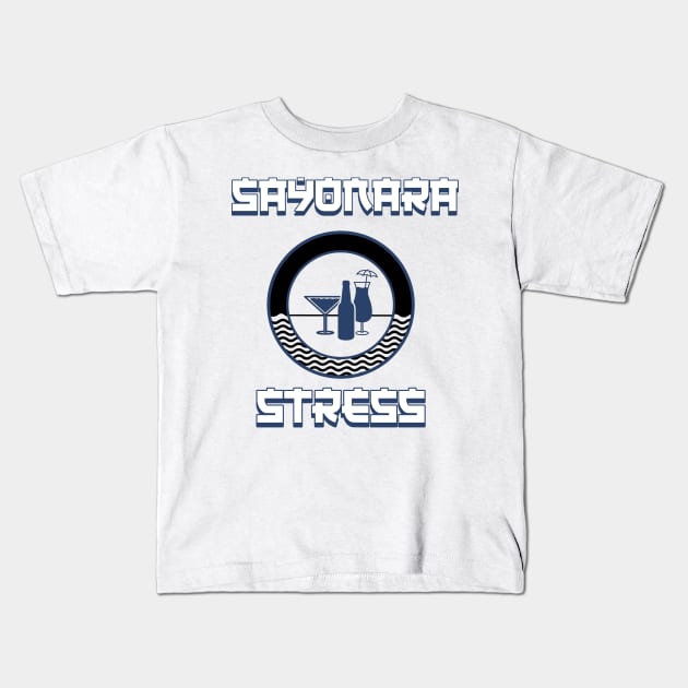 Sayonara Stress Kids T-Shirt by G_Sankar Merch